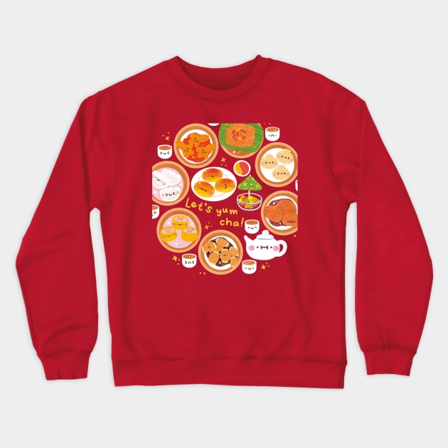 Let’s Yum Cha Crewneck Sweatshirt by Figberrytea